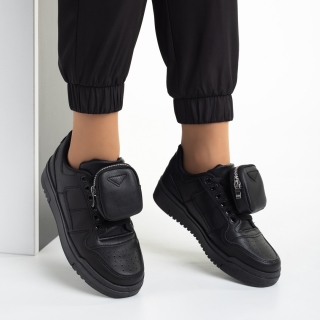Black Friday - Reduceri Pantofi sport dama negri din piele ecologica Inola Promotie