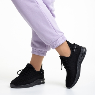 Easter Sale - Reduceri Pantofi sport dama negri din material textil Asmaa Promotie