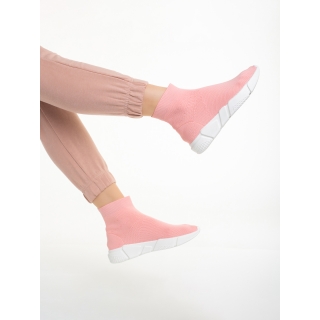 Easter Sale - Reduceri Pantofi sport dama roz din material textil Barica Promotie