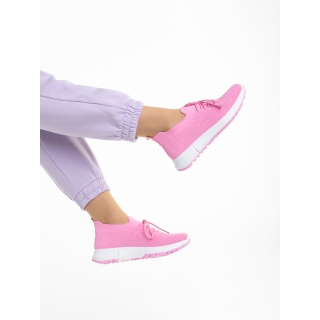 Easter Sale - Reduceri Pantofi sport dama fucsia din material textil Almas Promotie
