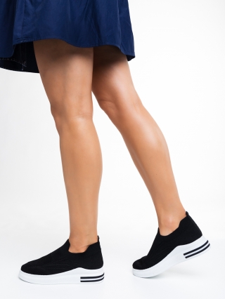 Women's Month - Reduceri Pantofi sport dama negri din material textil Rumiana Promotie