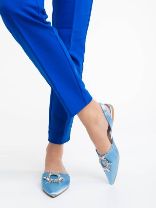 Love Sales - Reduceri Pantofi dama albastre din material textil Jenita Promotie